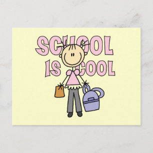 Die Mädchenschule ist Cool Postkarte