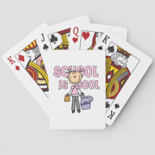 Die Mädchenschule ist Cool Spielkarten