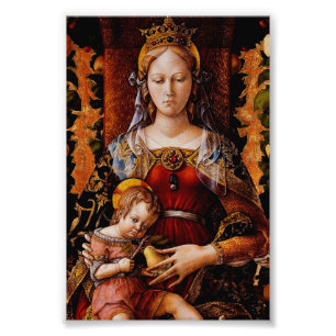 Die Madonna della Candeletta Carlo Crivelli Kunst Fotodruck