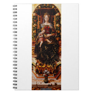 Die Madonna della Candeletta Carlo Crivelli Kunst Notizblock