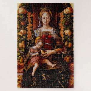 Die Madonna della Candeletta Carlo Crivelli Kunst Puzzle