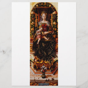 Die Madonna della Candeletta von Carlo Crivelli Flyer