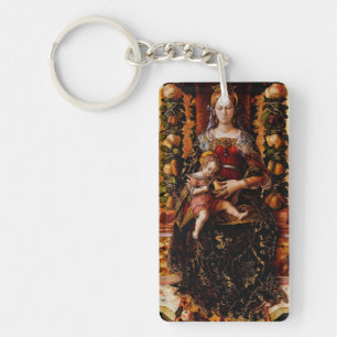Die Madonna della Candeletta von Carlo Crivelli Schlüsselanhänger