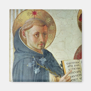 Die Madonna delle Ombre, Detail von St. Dominic Magnet