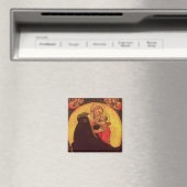 Die Madonna der Demut, 1390-1400 Magnet (In Situ (Geschirrspüler))