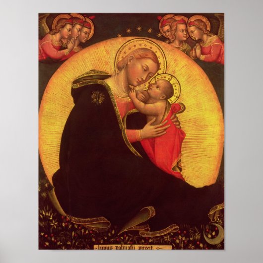 Die Madonna der Demut, 1390-1400 Poster (Vorne)