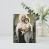 Die Madonna der Rose von Bouguereau (1903) Einladung (Stehend Vorderseite)