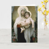 Die Madonna der Rose von Bouguereau (1903) Karte (Gelbe Blume)