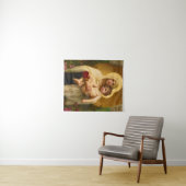 Die Madonna der Rose von William Bouguereau Wandteppich (Beispiel (Horizontal))