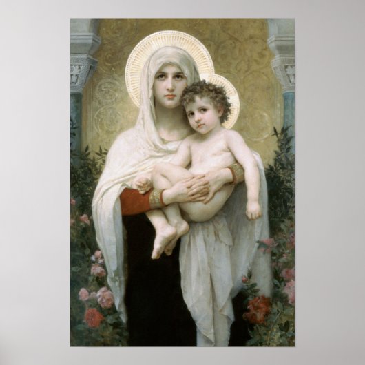 Die Madonna der Rose Weihnachten Poster (Vorne)