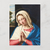 Die Madonna im Gebet, eine Landschaft jenseits Postkarte (Vorderseite)