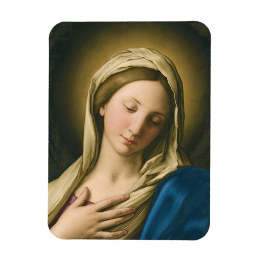 Die Madonna im Gebet Magnet (Vertikal)