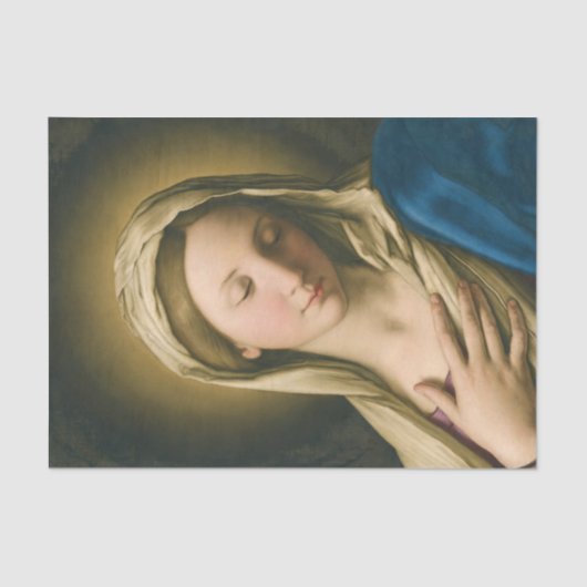 Die Madonna im Gebet Seidenpapier (Vorderseite)