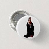 Die Madonna in der Kirche von Jan van Eyck Button (Vorne & Hinten)
