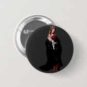 Die Madonna in der Kirche von Jan van Eyck Button (Vorne & Hinten)