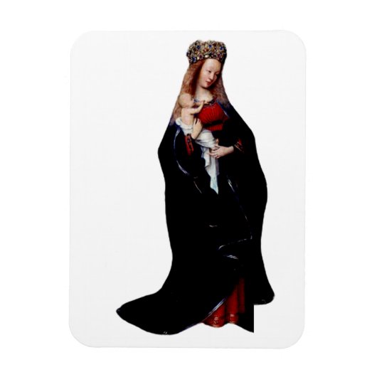 Die Madonna in der Kirche von Jan van Eyck Magnet (Vertikal)