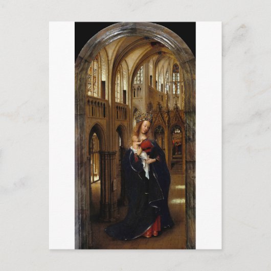 Die Madonna in der Kirche von Jan Van Eyck Postcar Postkarte (Vorderseite)
