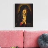 Die Madonna in Sorrow (Öl auf Leinwand) Leinwanddruck (Insitu (Wohnzimmer))