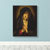 Die Madonna in Sorrow (Öl auf Leinwand) Leinwanddruck (Insitu (Holzboden))