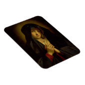 Die Madonna in Sorrow (Öl auf Leinwand) Magnet (Rechte Seite)