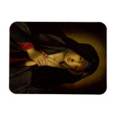 Die Madonna in Sorrow (Öl auf Leinwand) Magnet (Horizontal)