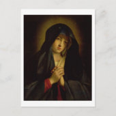 Die Madonna in Sorrow (Öl auf Leinwand) Postkarte (Vorderseite)