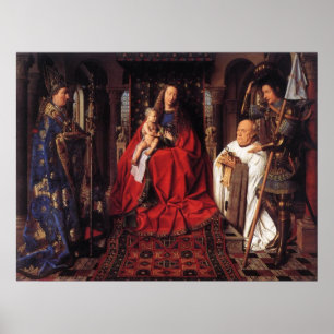 Die Madonna mit Canon van der Paele Poster