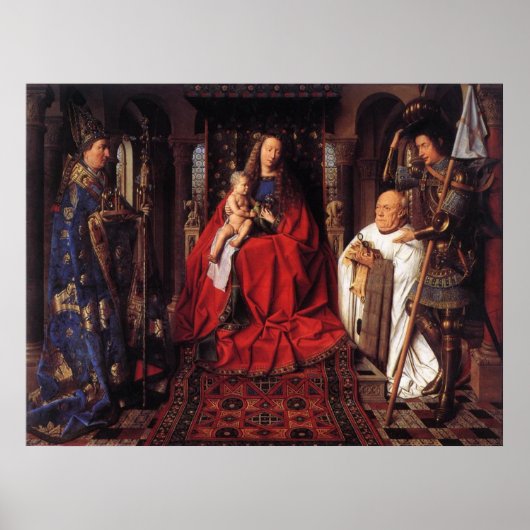 Die Madonna mit Canon van der Paele Poster (Vorne)
