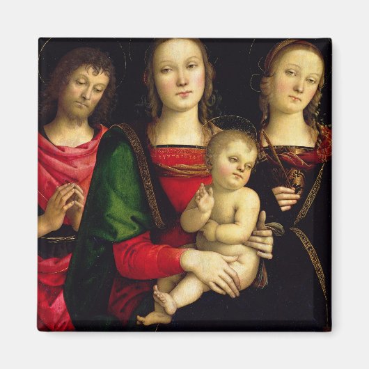 Die Madonna und das Kind mit dem Johannes der Tauf Magnet (Vorne)