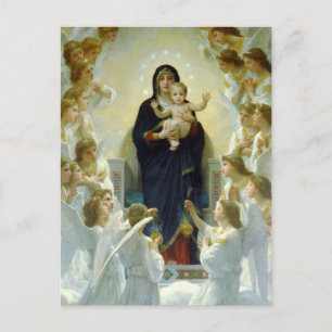 Die Madonna und die Engel von William Bouguereau P Postkarte