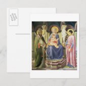 Die Madonna und Kind mit SS. Clement und Justin Postkarte (Vorne/Hinten)