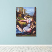 Die Madonna vom blauen Diadem oder die Madonna von Leinwanddruck (Insitu (Holzboden))