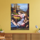 Die Madonna vom blauen Diadem oder die Madonna von Leinwanddruck (Insitu (Wohnzimmer))