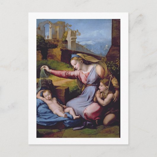 Die Madonna vom blauen Diadem oder die Madonna von Postkarte (Vorderseite)