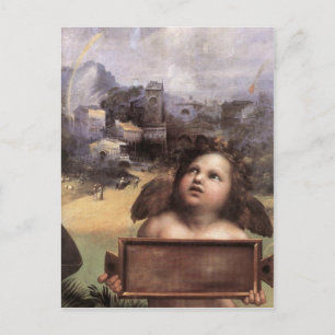 Die Madonna von Foligno im Detail Postkarte