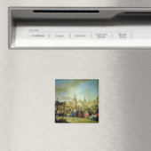 Die Madrider Messe auf der Plaza de la Cebeda (Öl  Magnet (In Situ (Geschirrspüler))