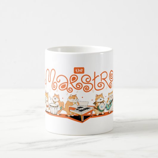 Die Maestro-Katze Kaffeetasse (Mittel)