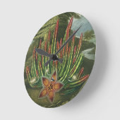 Die Maggot-Baring Stapelia, in die Stadler eingegr Runde Wanduhr (Winkel)