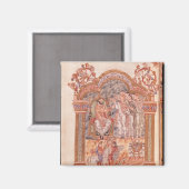 Die Magi besuchende Königsherde Magnet (Vorderseite/Rückseite)