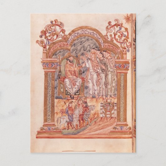 Die Magi besuchende Königsherde Postkarte (Vorderseite)