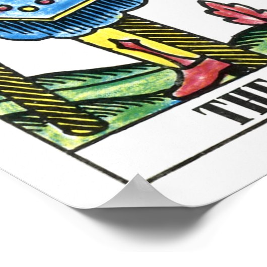 Die Magician-Tarot-Karte Poster (Ecke)