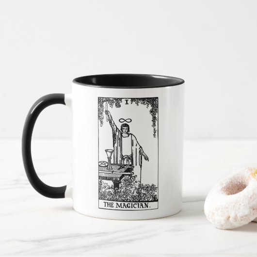 Die Magician-Tarot-Karte Tasse (Mit Donut)