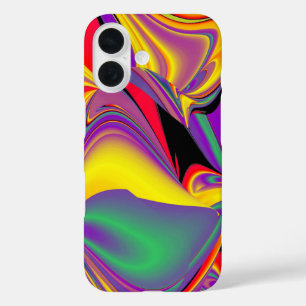 Die Magie der Farben Abstrakt 3D-Rainbowart iPhone 16 Hülle