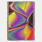 Die Magie der Farben Abstrakt 3D-Rainbowart Decke (Vorderseite Vertikal)