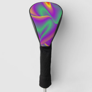 Die Magie der Farben Abstrakt 3D-Rainbowart Golf Headcover