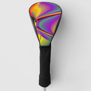 Die Magie der Farben Abstrakt 3D-Rainbowart Golf Headcover