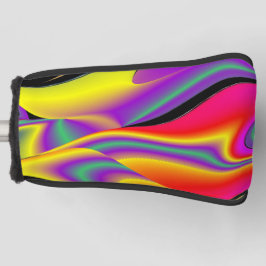 Die Magie der Farben Abstrakt 3D-Rainbowart Golf Headcover