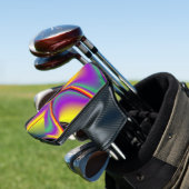 Die Magie der Farben Abstrakt 3D-Rainbowart Golf Headcover (In Situ)