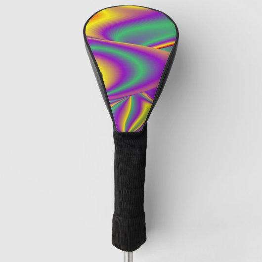 Die Magie der Farben Abstrakt 3D-Rainbowart Golf Headcover (Vorderseite)