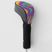 Die Magie der Farben Abstrakt 3D-Rainbowart Golf Headcover (angewinkelt)